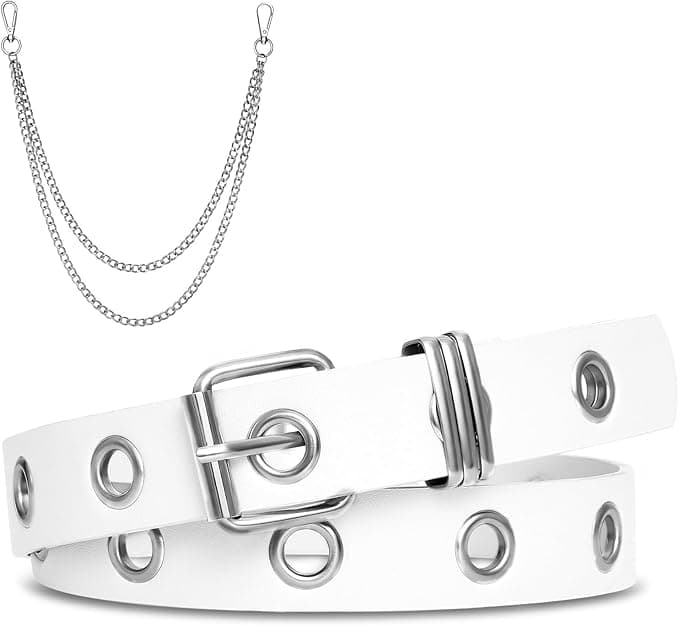 Grommet Leather Belt